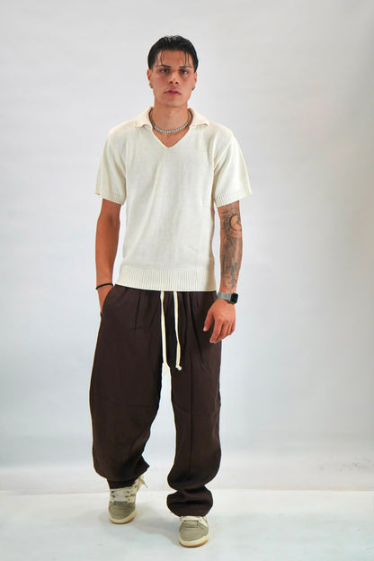 Pantalaccio  in lino fondo largo