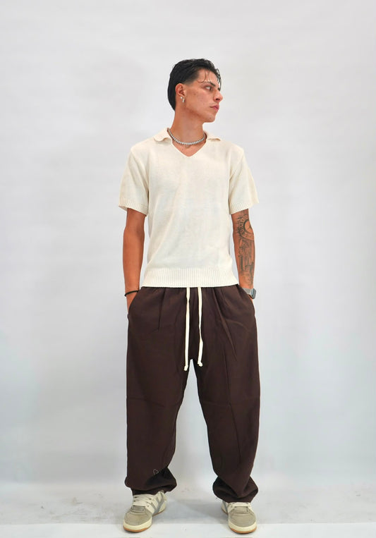 Pantalaccio  in lino fondo largo