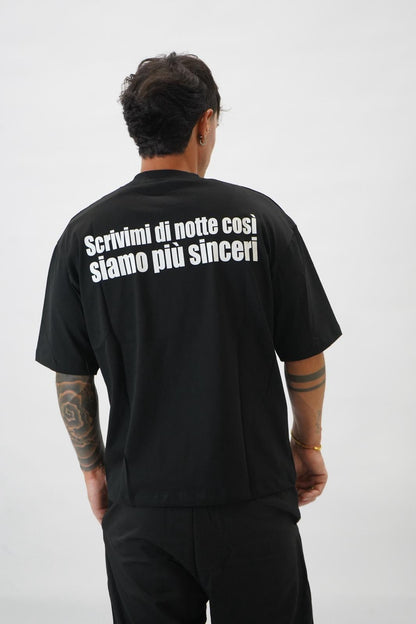T-shirt scrivimi di notte...